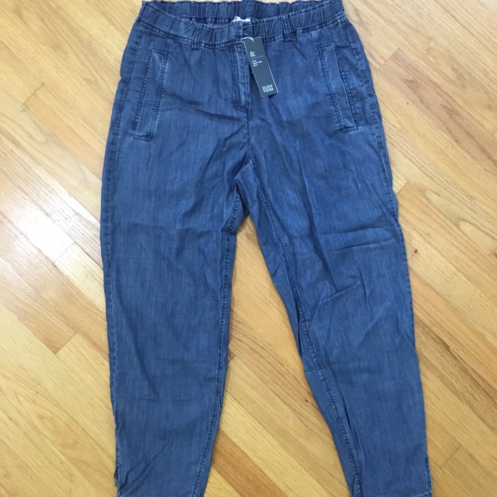 Denim ankle length pant